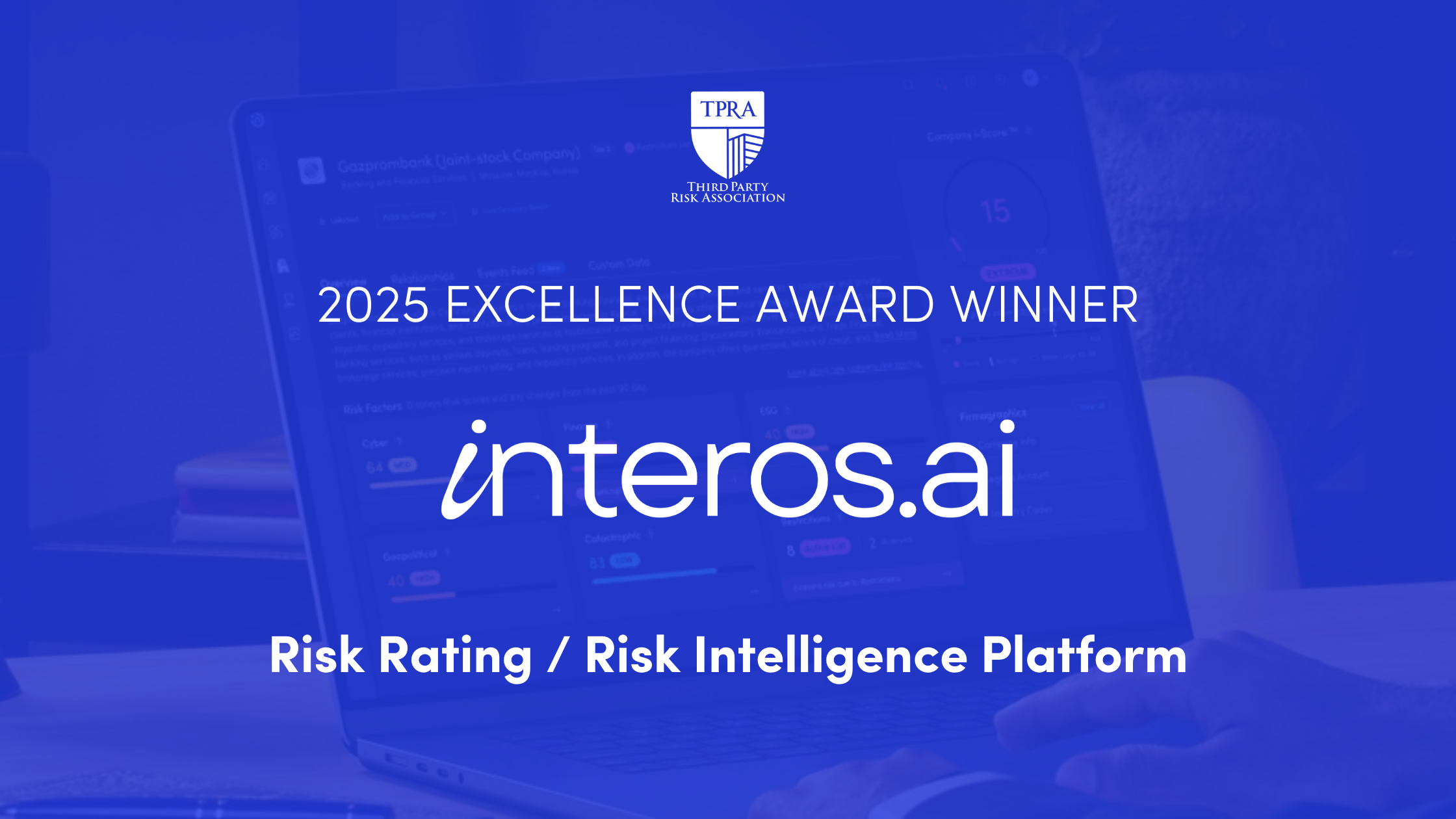 interos.ai Named 2025 Excellence Award Winner for Risk Rating and Risk Intelligence Platform